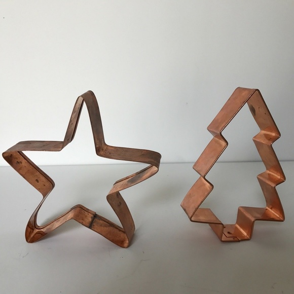 Copper Heavy Duty Tree & Star Cookie Cutters 5" - Picture 6 of 6